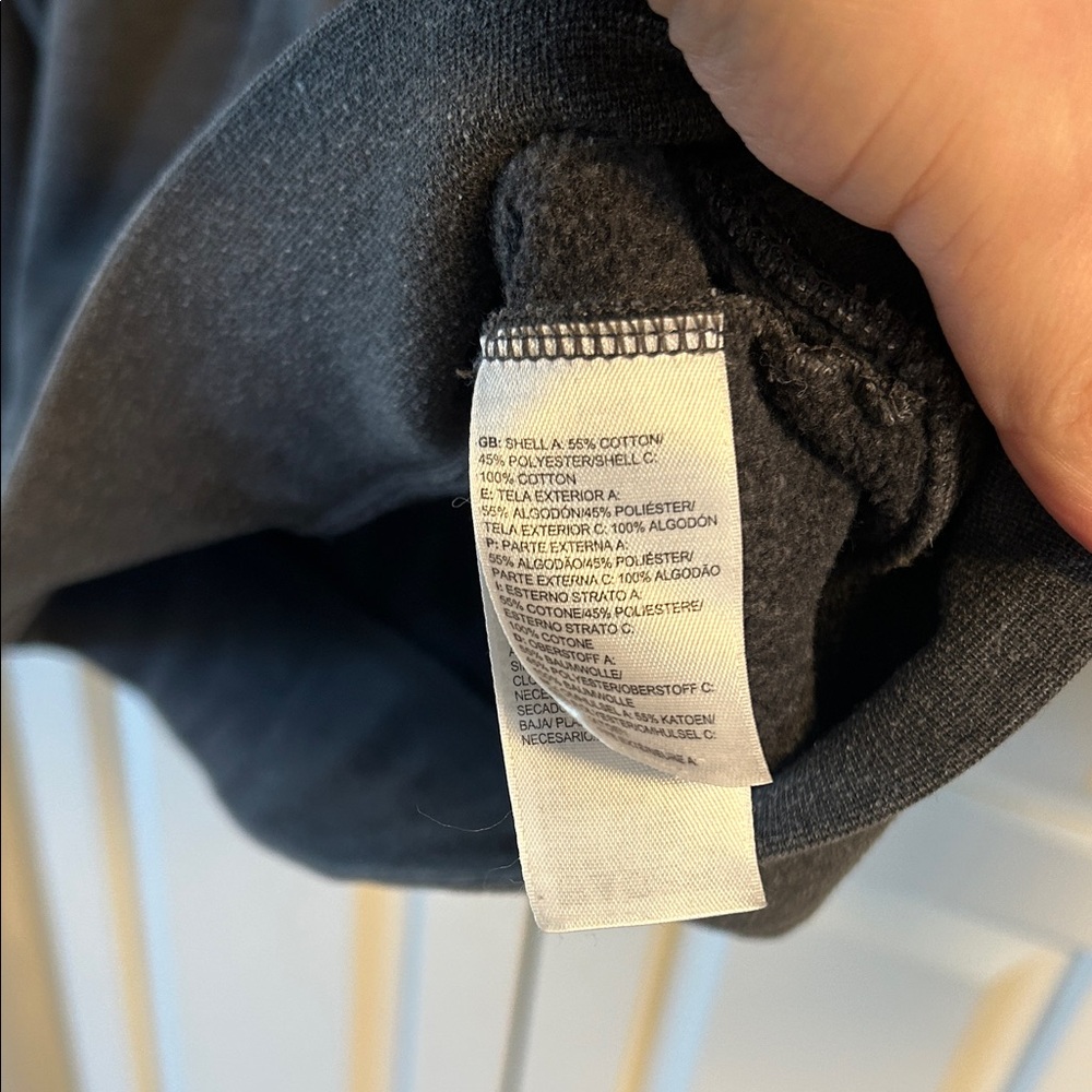 The North Face Charcoal Hoodie with Bright Pink Accents - Picture 4 of 6
